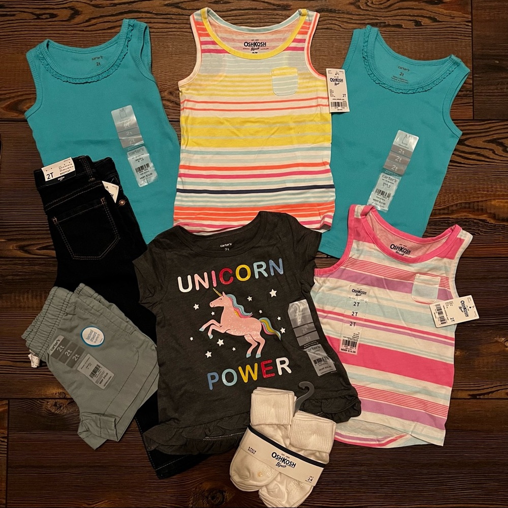NWT 2T Girls 8 Piece Bundle